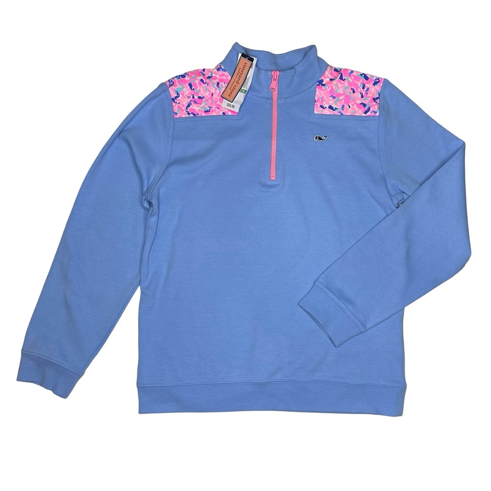 Vineyard Vines Whale Swirl Classic 1/4 Zip‎ Pullover